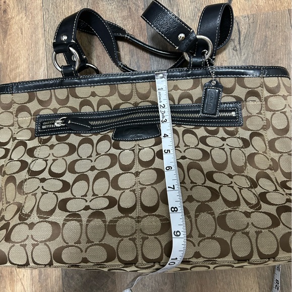 Coach Y2K  Brown and Black Signature Tote - Picture 11 of 12